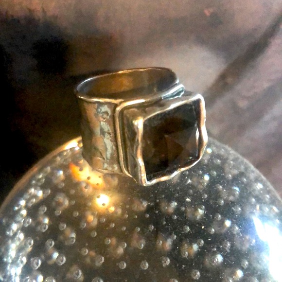 Silpada Smokey Quartz ring size 8 - Picture 1 of 3